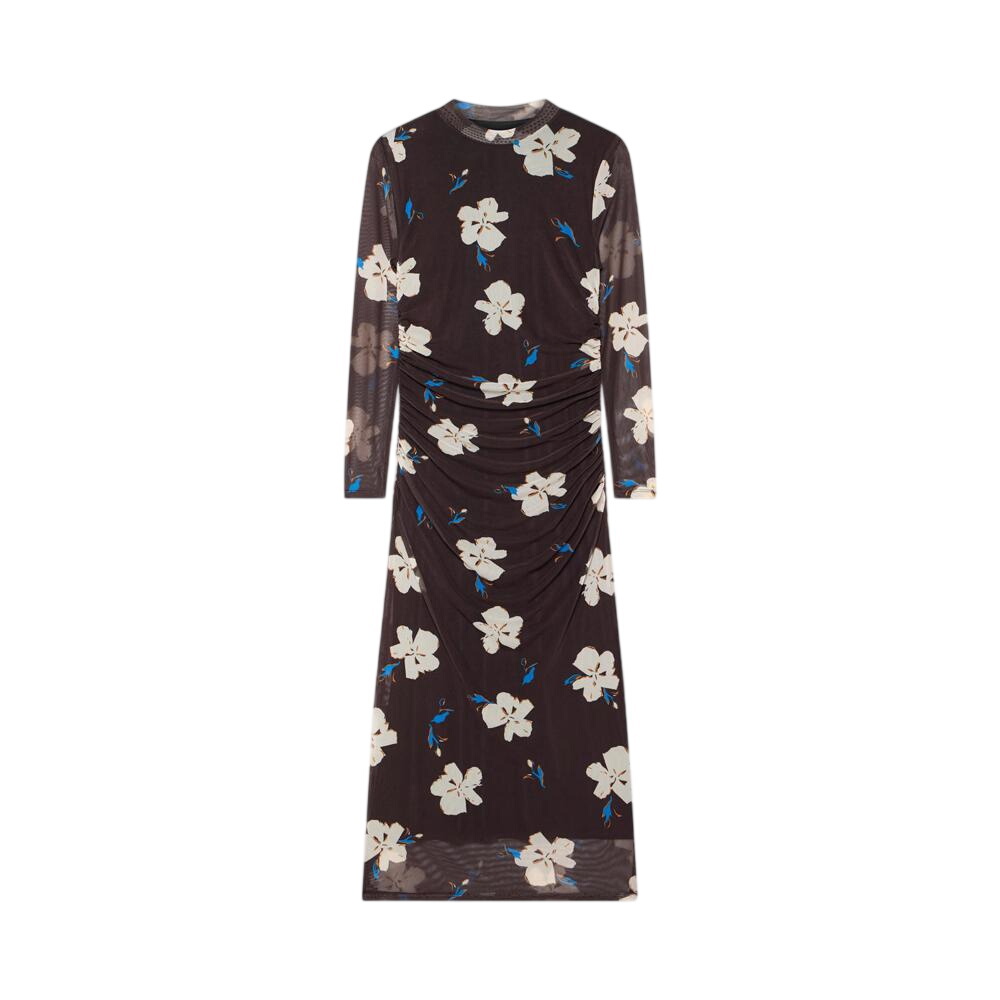 Mint Velvet Floral Mesh Midi Dress